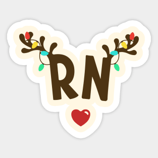 Registered Nurse Christmas Sticker